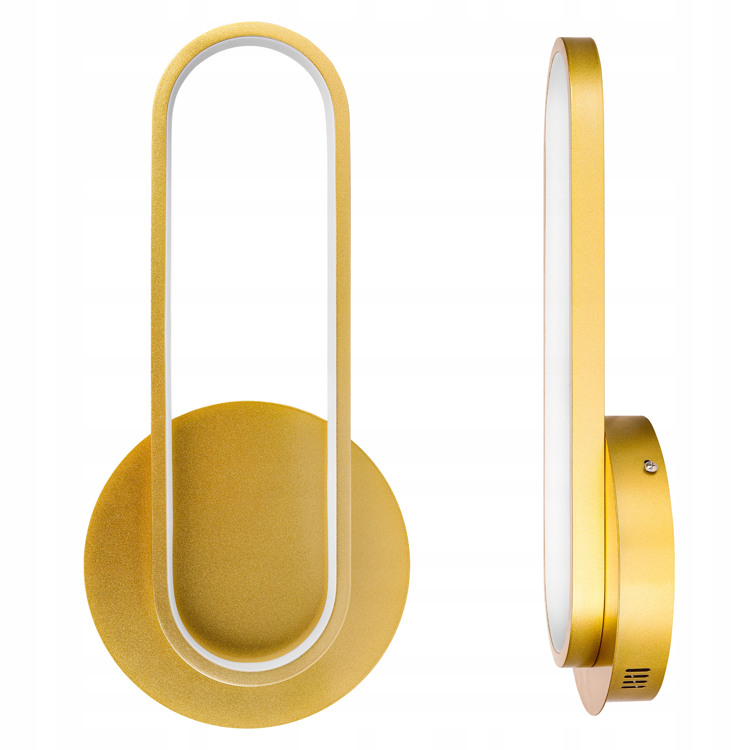 Kinkiet ścienny lampka do czytania lampa wewnętrzna Led 43cm złoty