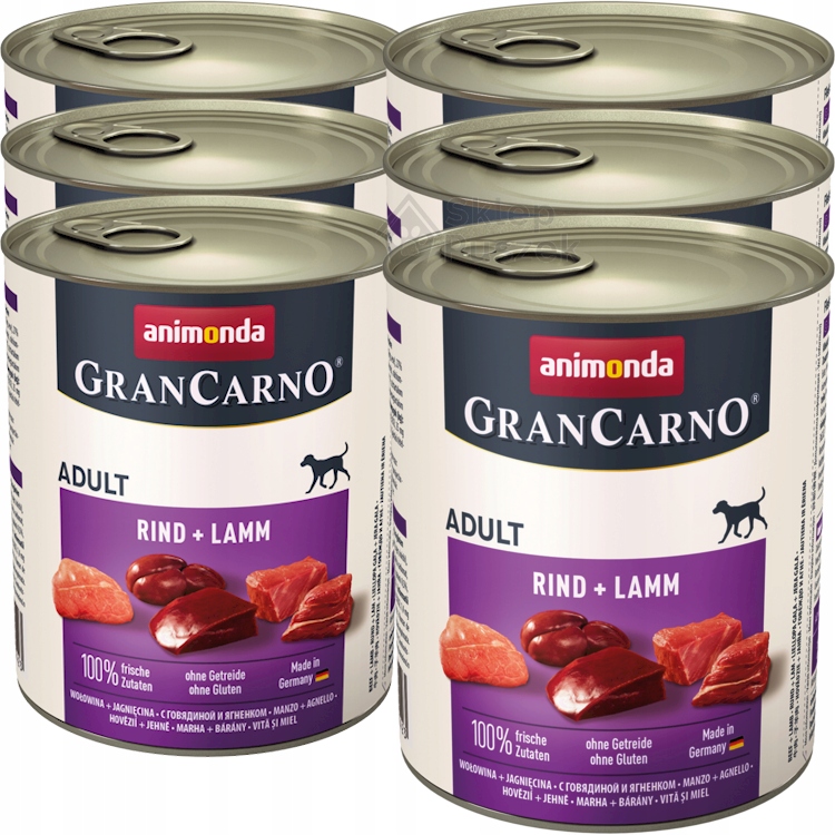 Levně Animonda GranCarno Set 6x800g Hovězí jehněčí maso