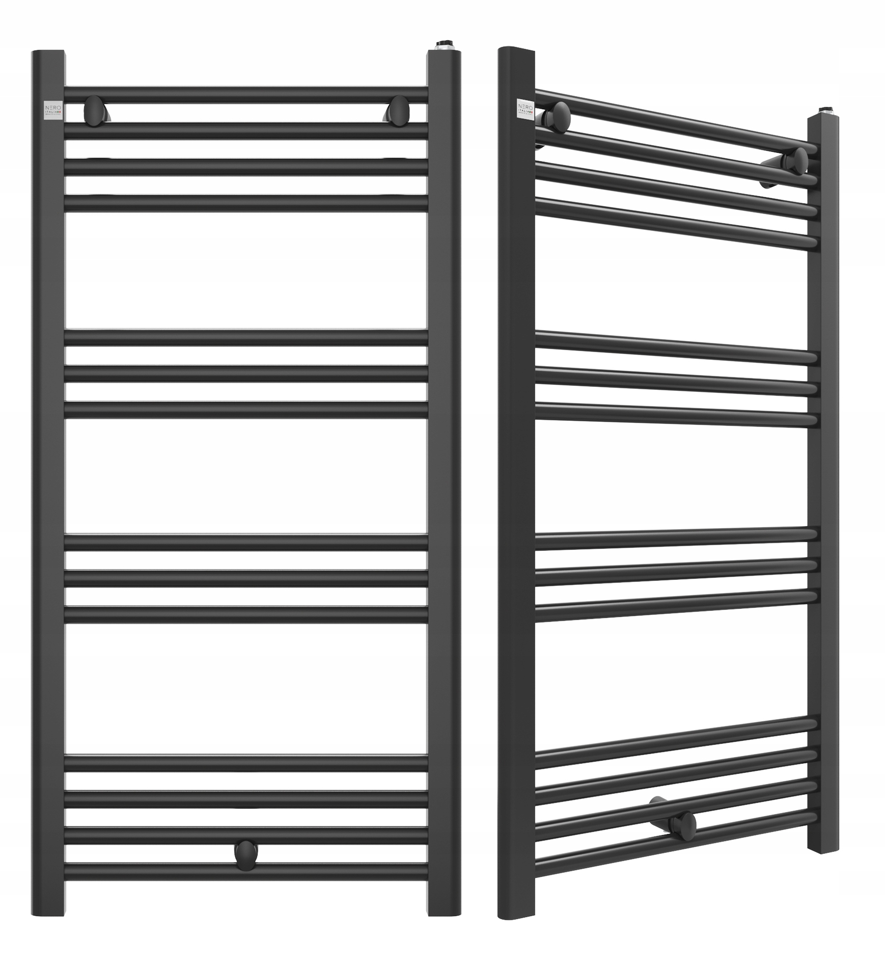 Kúpeľňový Kaloryfer 100/50 cm Čierny Rebríkový Ohrievač Moderné Puerto