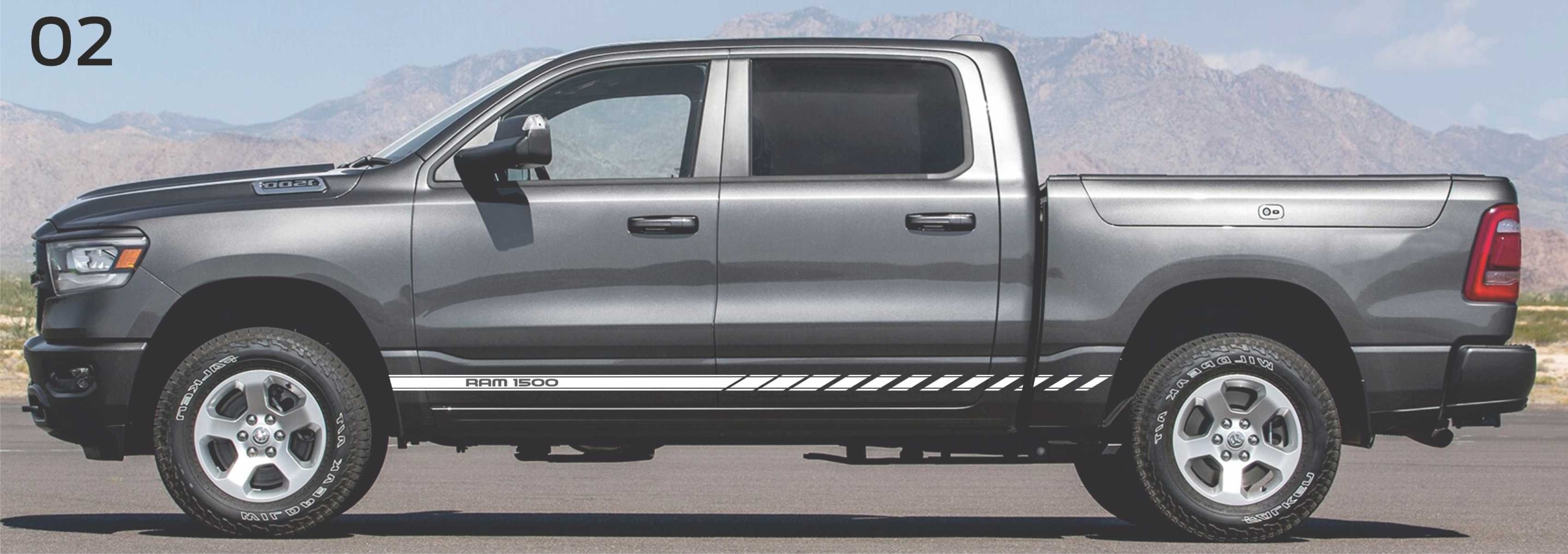 Samolepky na Dodge Ram pickup tuning Vysoká Kvalita 02