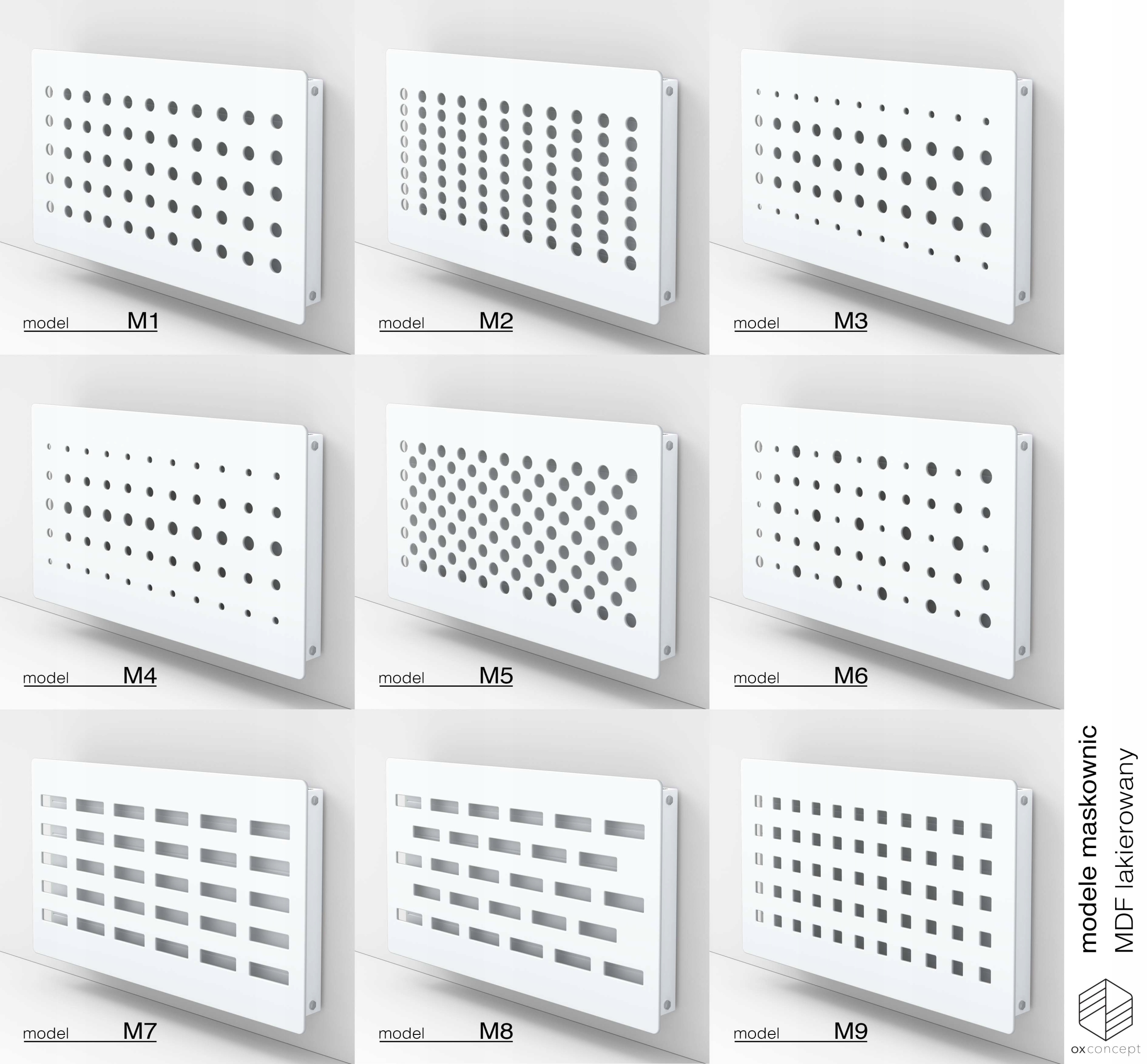 maskownica grzejnika 68x99cm M10 LAKIEROWANA Wysokość produktu 68 cm