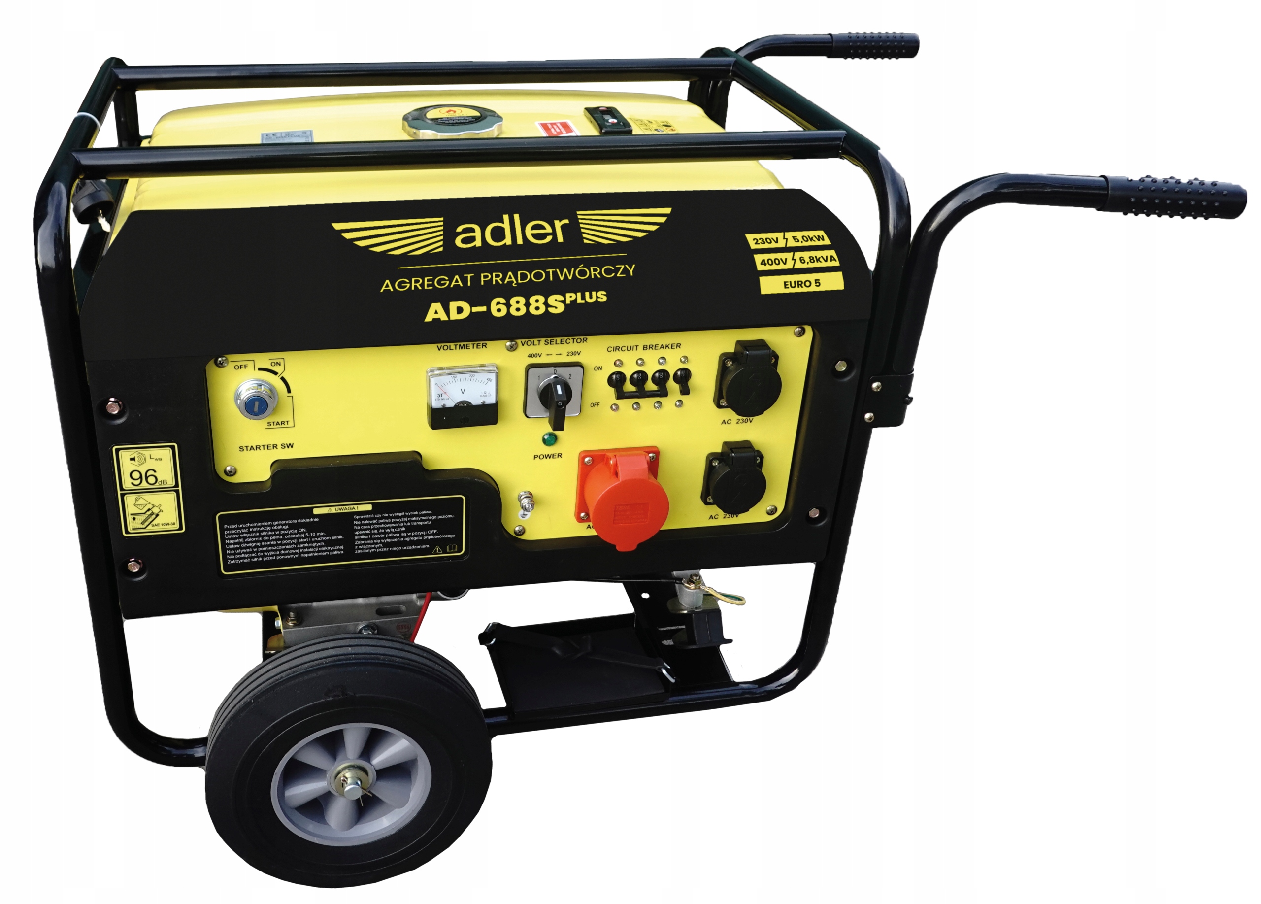 Adler Generator Prądotwórczy 6,8kVA 6,2 kW 230/400
