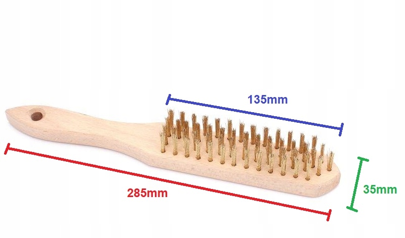 SZCZOTKA DRUCIANA 4 RZĘDOWA 285MM POLSKA Marka XL-Tools