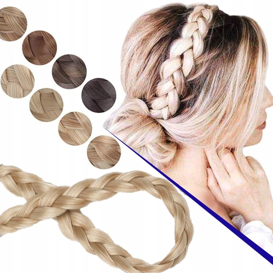 

Opaska z warkoczem włosy jak naturalne Boho