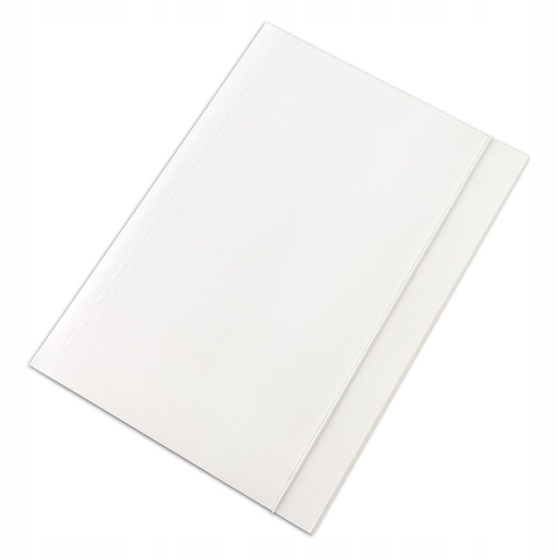 

Teczka z gumką A4 gładka podwójnie powlekana biała