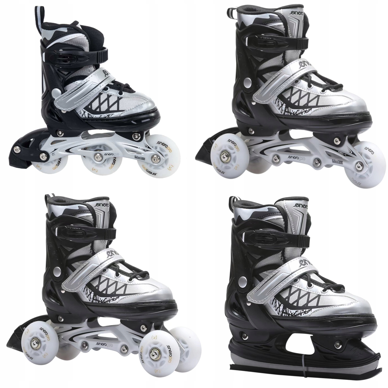 

Rolki Łyżwy Wrotki Dziecięce 4W1 26-29 Kółka Led