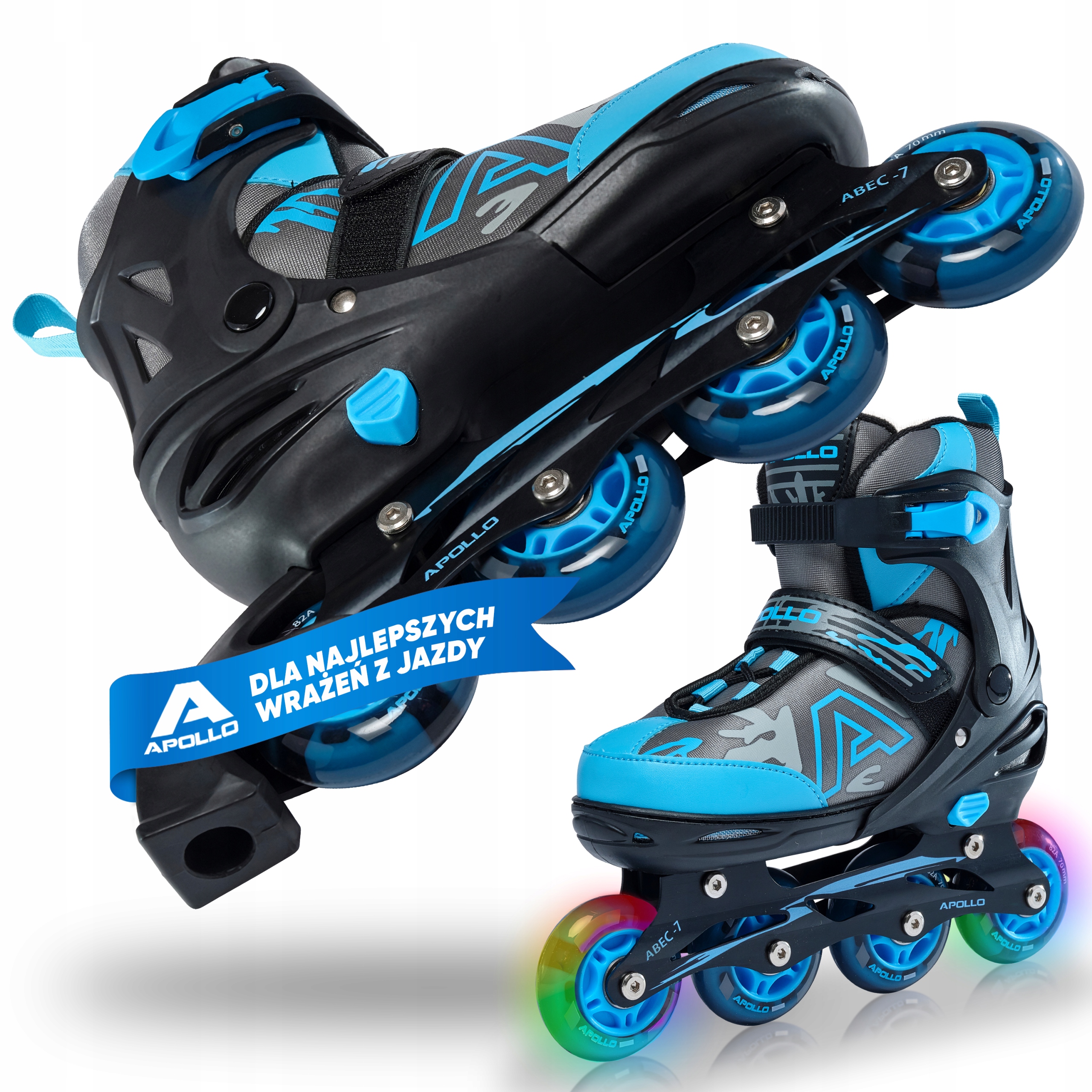 Apollo Champion Regulowane Rolki Inline - Niebieski - M