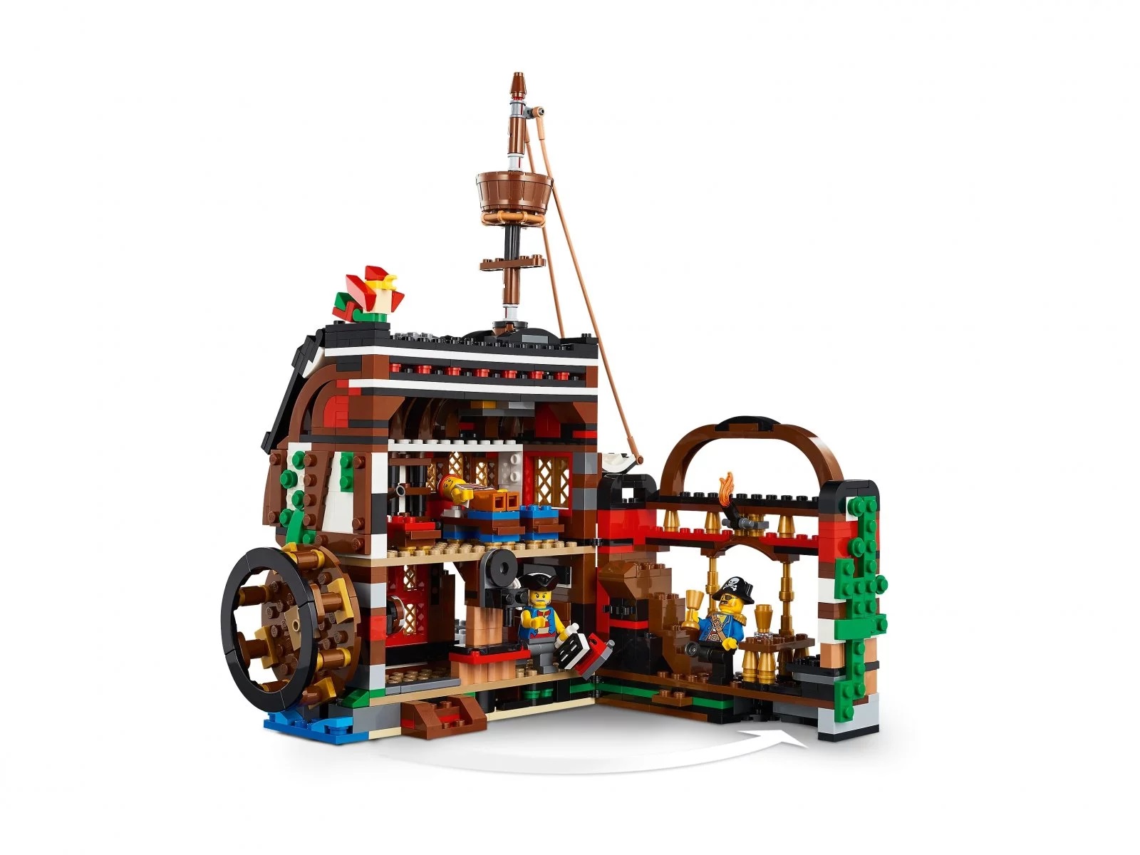 LEGO CREATOR 31109 STATEK PIRACKI 3w1 REKIN WYSPA Liczba elementów 1260