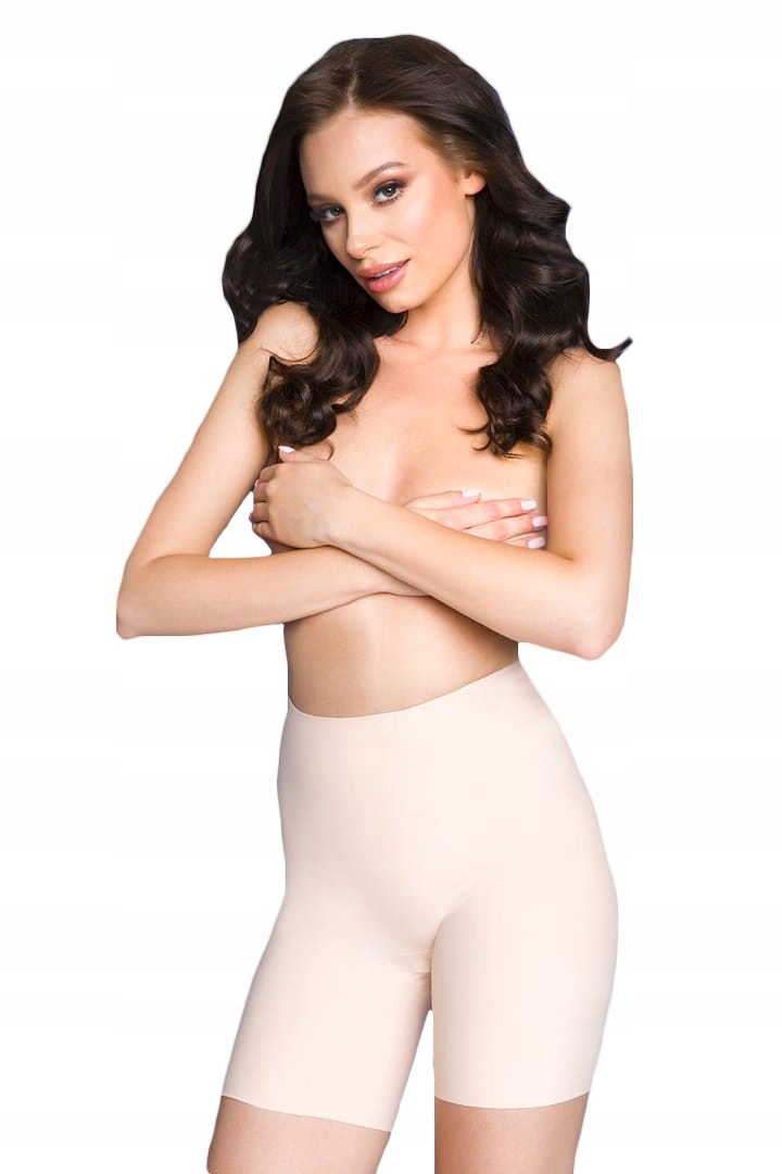 Bermudy 574 lekkie JULIMEX wyszczuplające beż 4XL Cechy dodatkowe Bezszwowe Korygujące