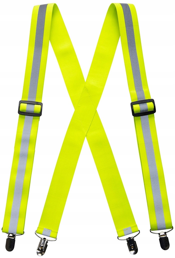 SZELKI OSTRZEGAWCZE ŻÓŁTE ODBLASKOWE DO SPODNI