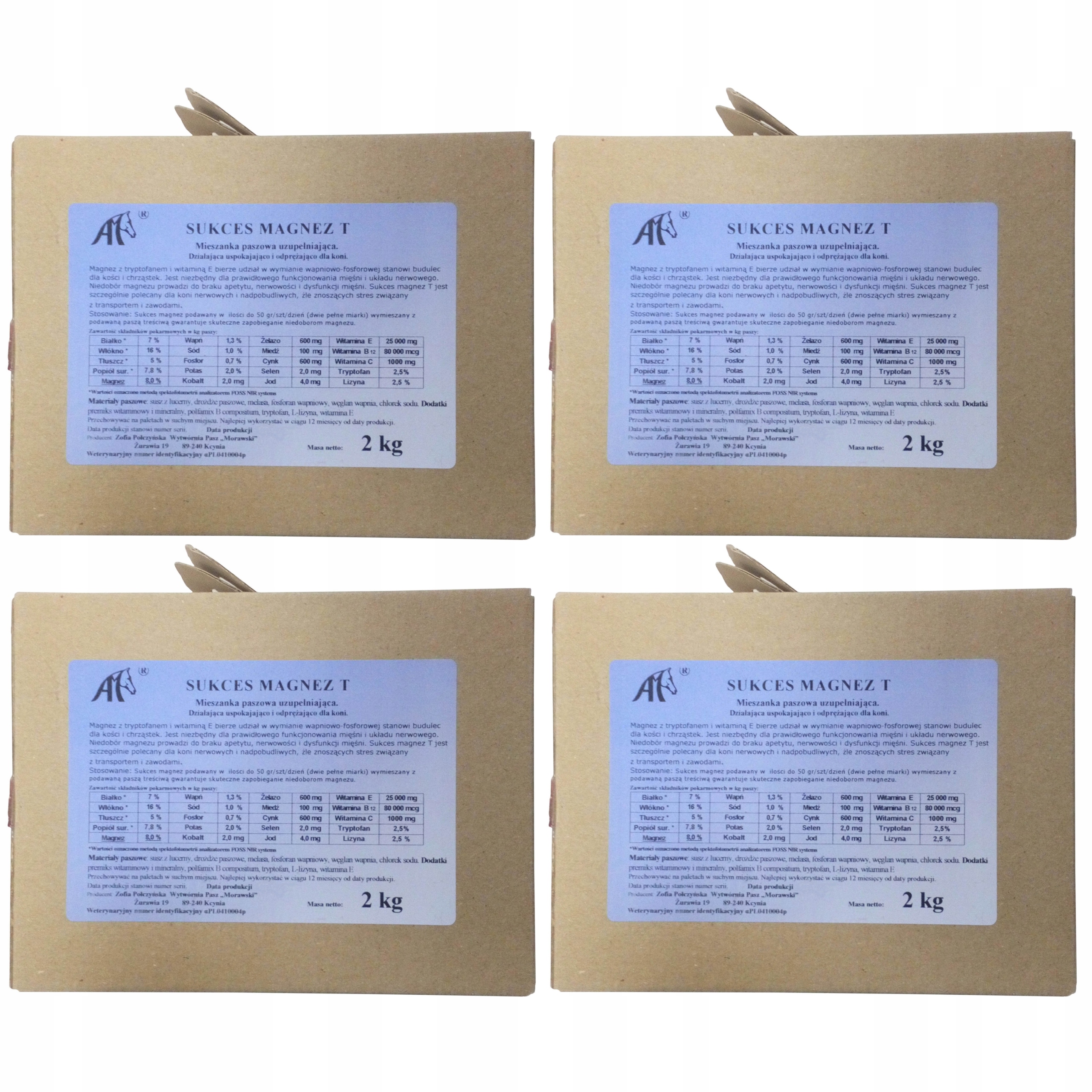 SUKCES MAGNEZ T 2kg - pasza dla koni witaminy 4PAK