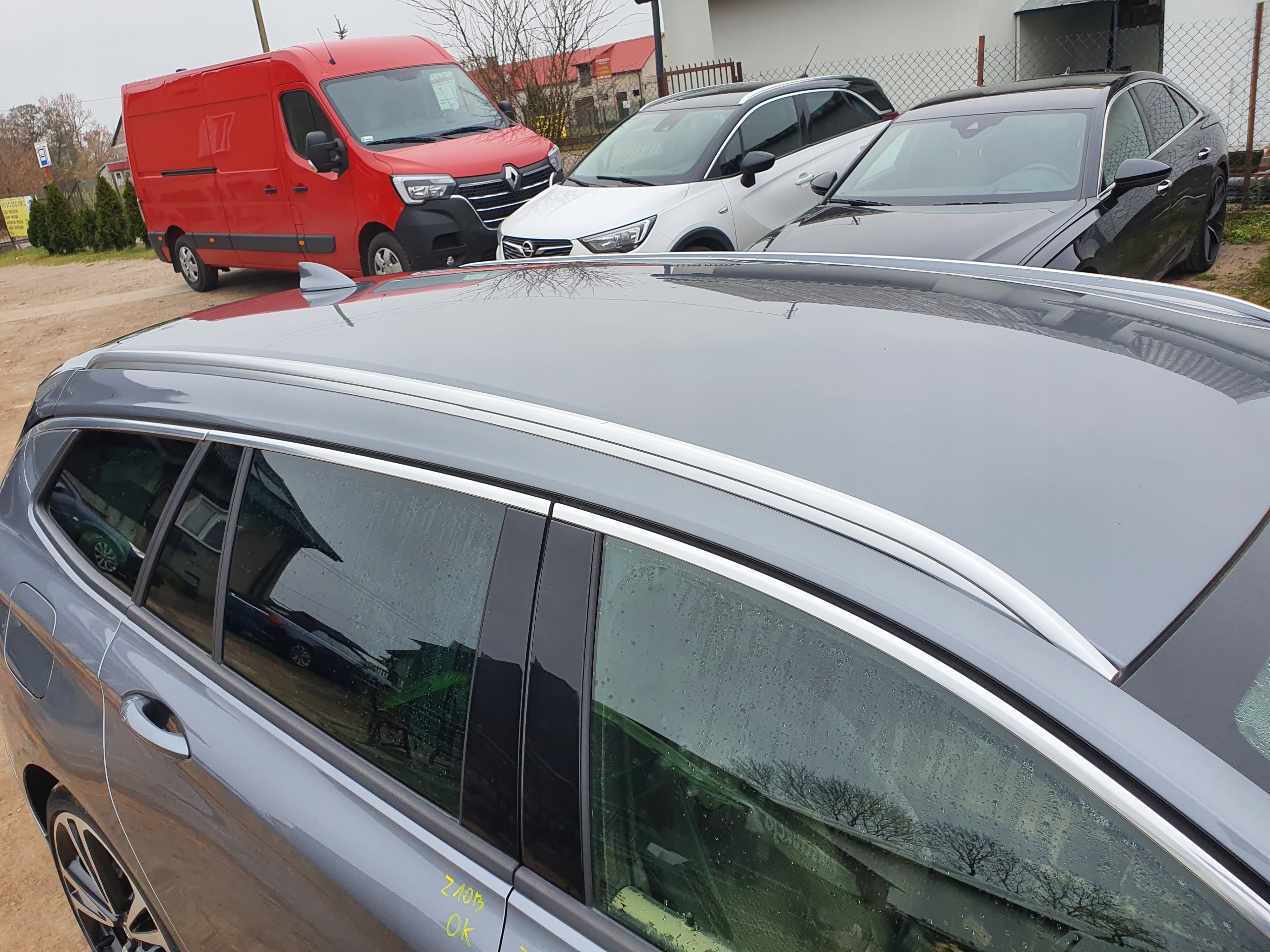 RELING DACHOWY PRAWY LEWY CHROM INSIGNIA B KOMBI