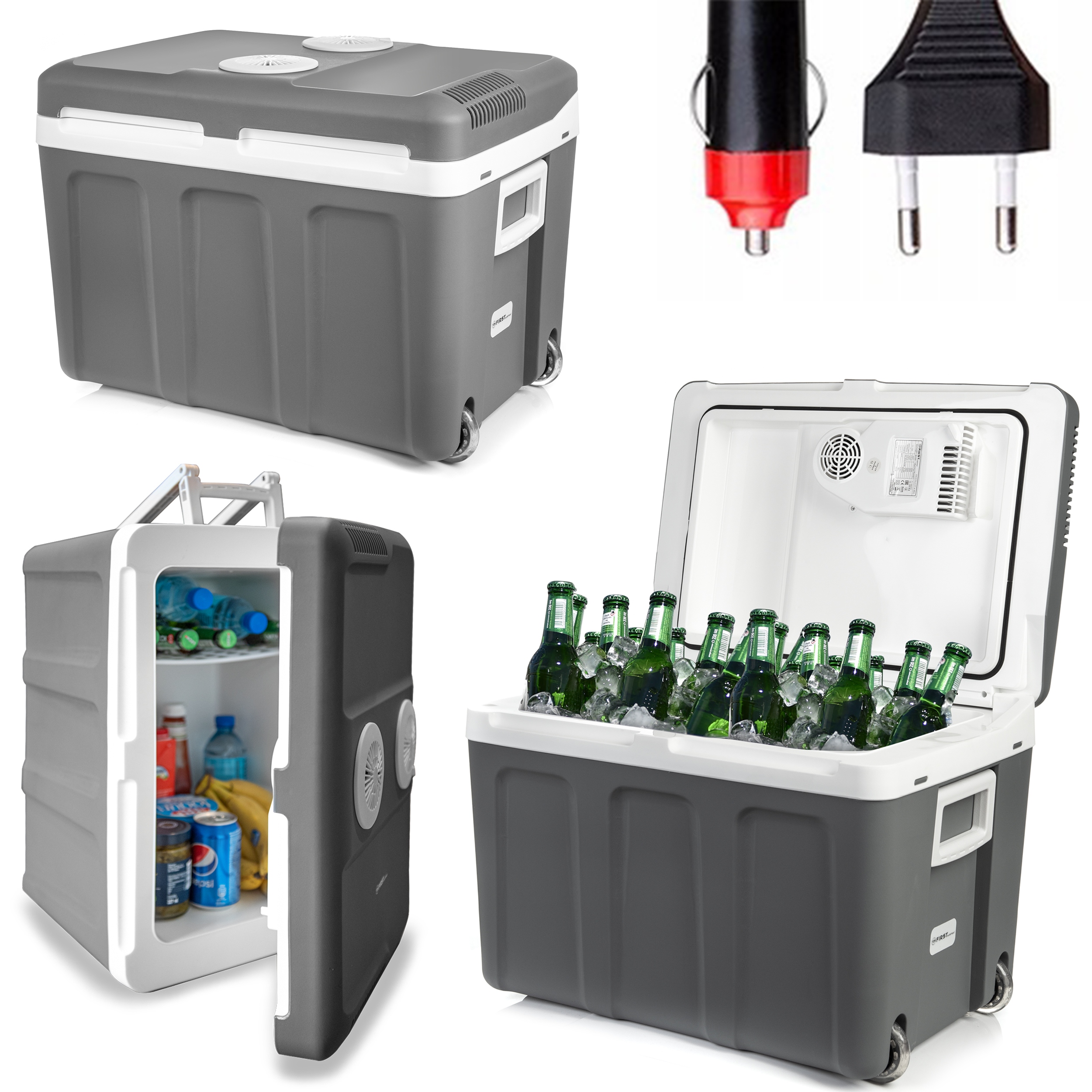 Turistická chladnička First Austria Veľká 40 l kolieska rukoväť