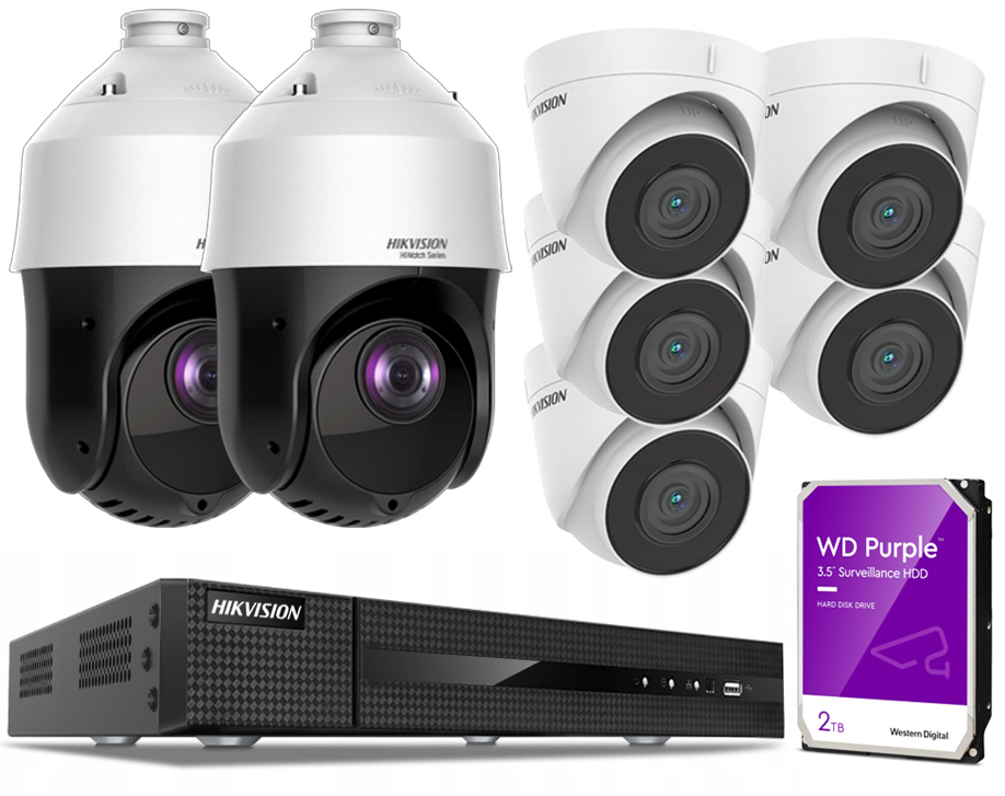 Hikvision Kompletny Zestaw Monitoring PTZ IR 100 M