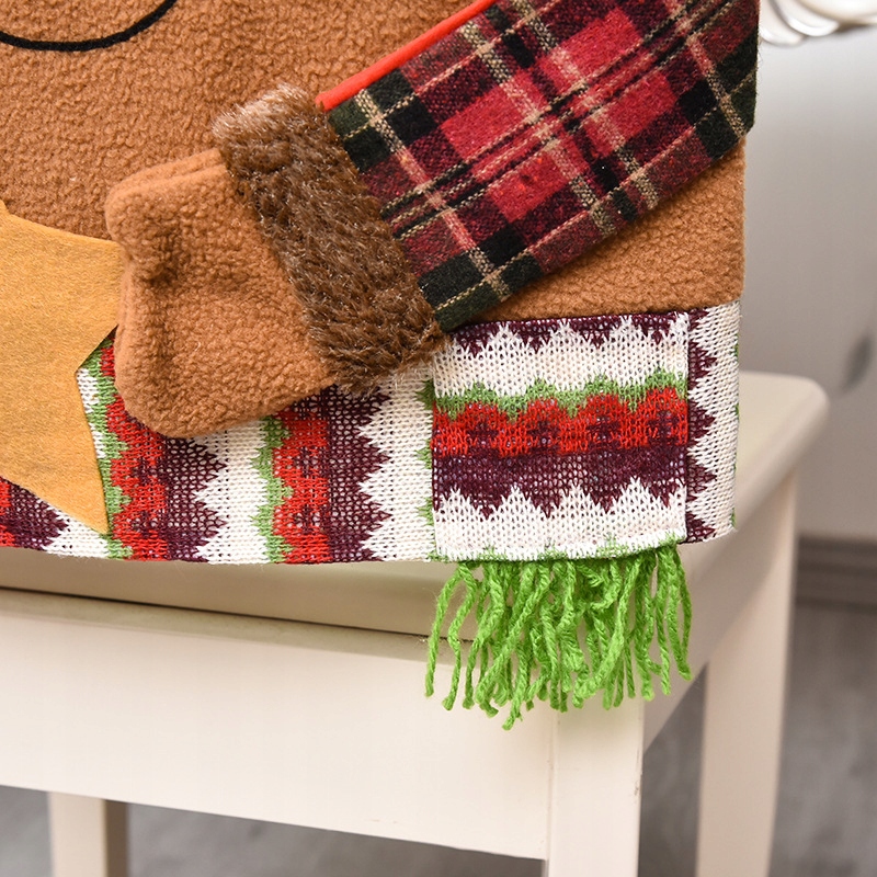 POKROWIEC ŚWIĄTECZNY NA KRZESŁO 3Szt ŚW MIKOŁAJ Motyw bombka