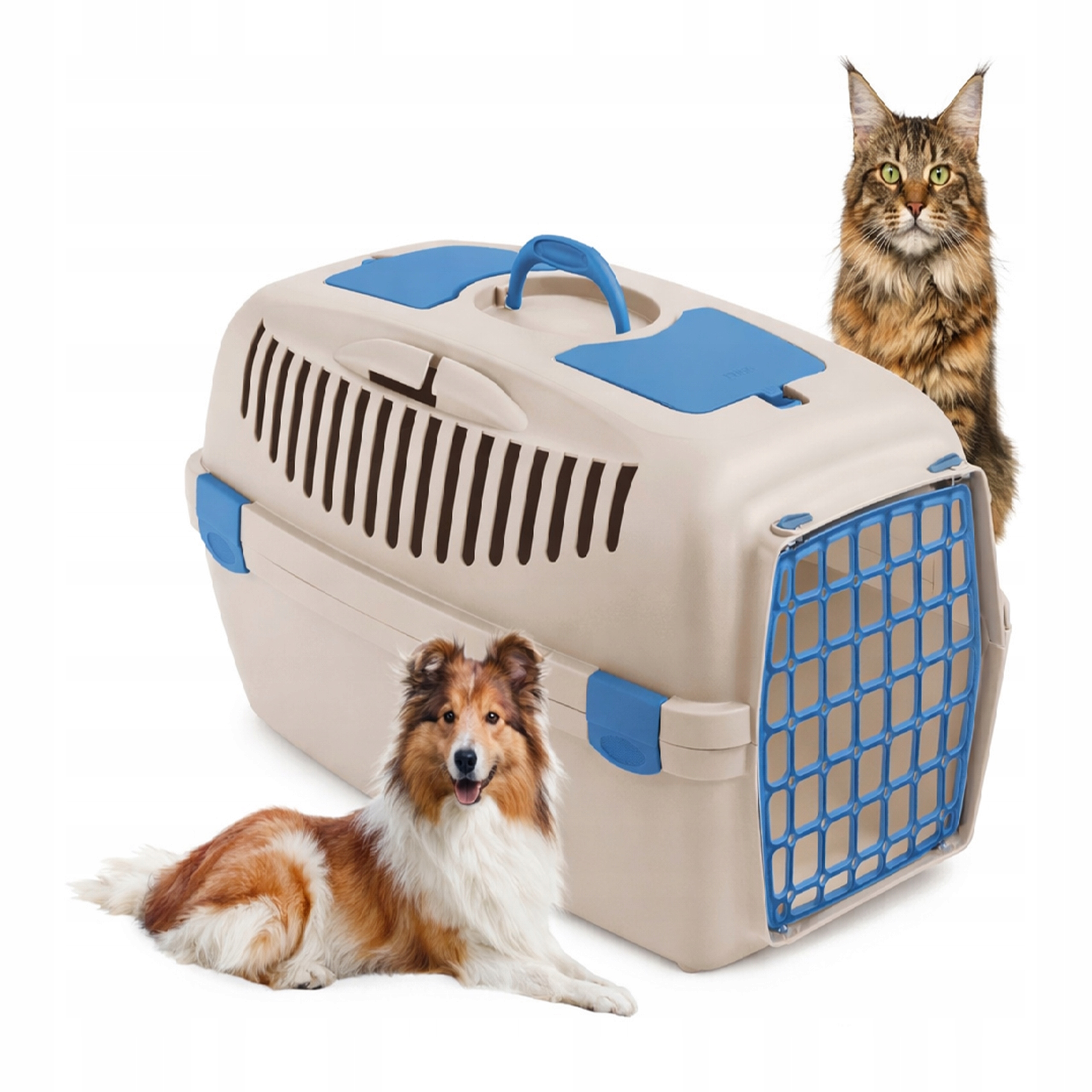 Gulliver Transporter dla psa kota królika Zolux beżowy 61 cm x 40 cm 38 cm