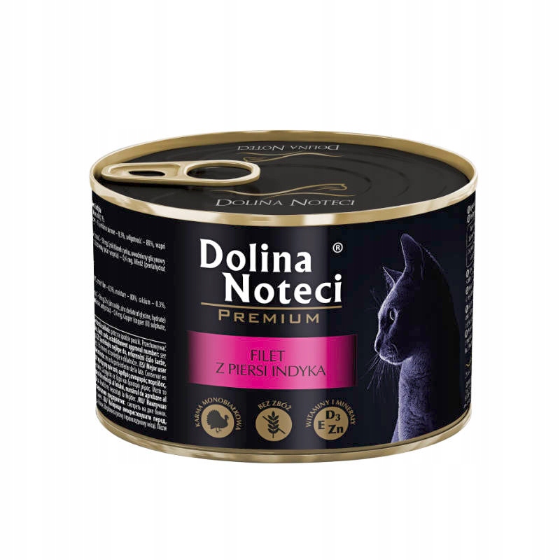 Levně 6 x Dolina Noteci Premium pro kočky filé z krůtích prsou 185 g