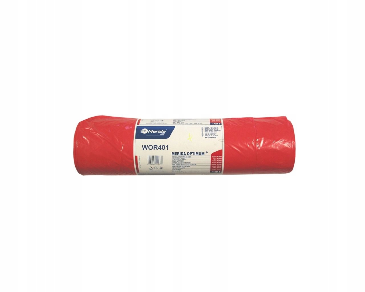 

Merida Worki Na Śmieci Czerwone 160 Litrów 25 Szt.