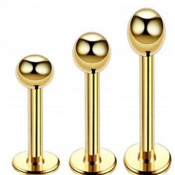 Labret z kuleczką Kolczyk do Wargi, Ucha, Brody 1,2/8/3 mm STAL Marka Emigmat