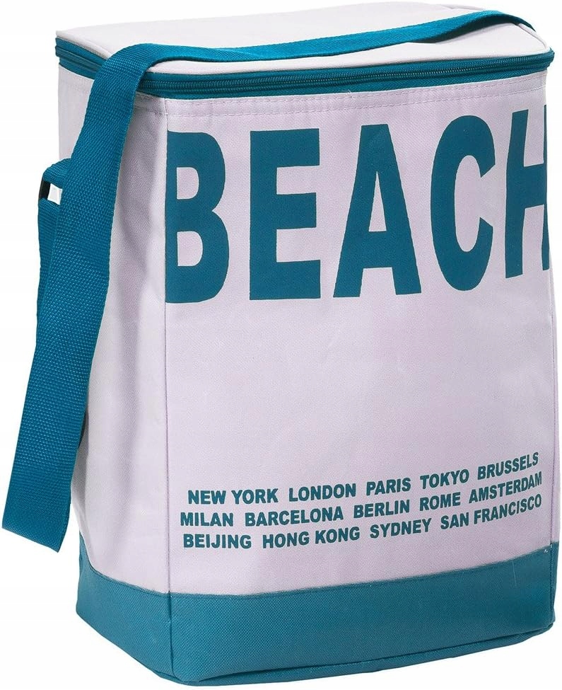 Torba Termiczna Deuba 20L Torba Chłodząca Na Plażę Kemping Beżowo-niebieska