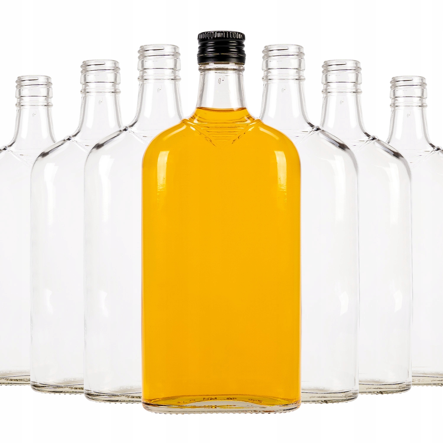 

50X Butelka Płaska 500 ML Na Nalewki Bimber Sok