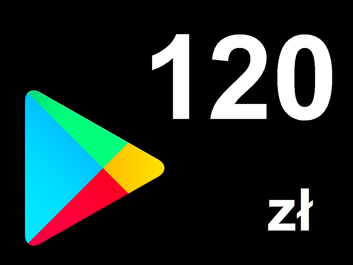 Карта Google Play 120zł предоплаченный код ключ Android