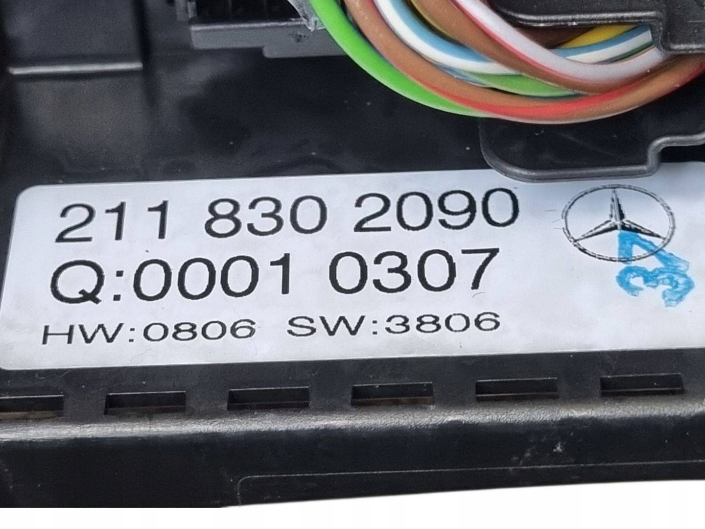 control panel of the air conditioning Mercedes-Benz E W211 facelift S211 2007