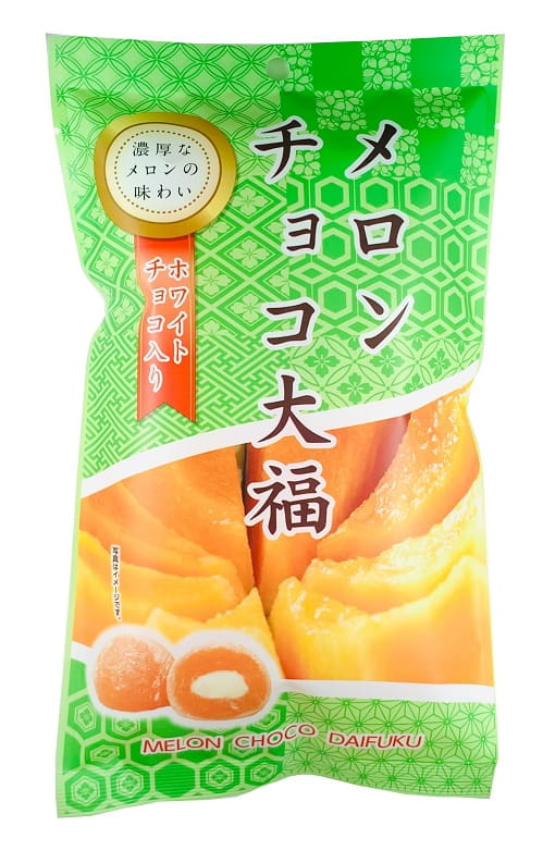 

Japońskie mochi melon z białą czekoladą, 130g