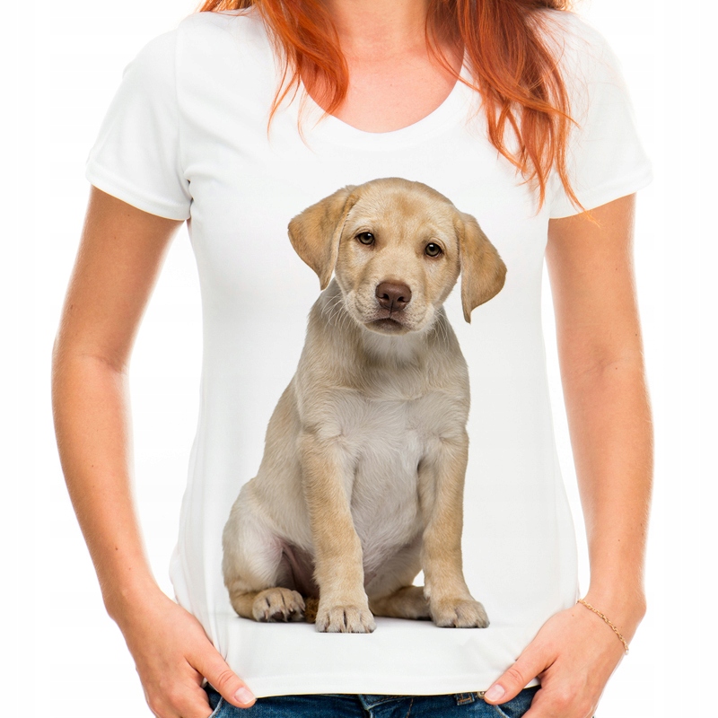 

Koszulka z psem Labradorem Labrador szczeniak S