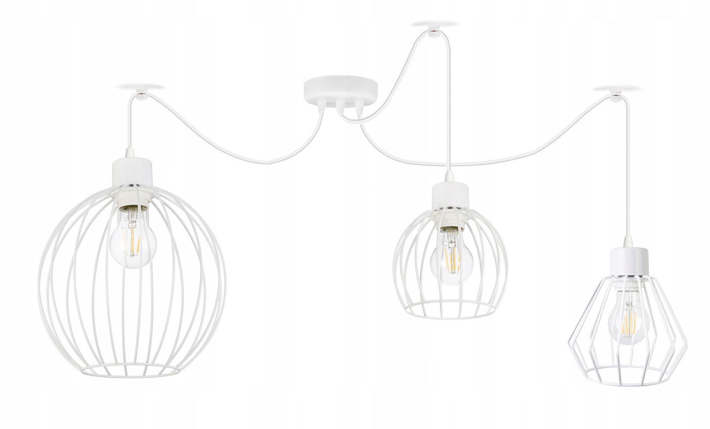 závěsné stropní svítidlo Zwis Loft stínidlo 3xE27 Pavouk