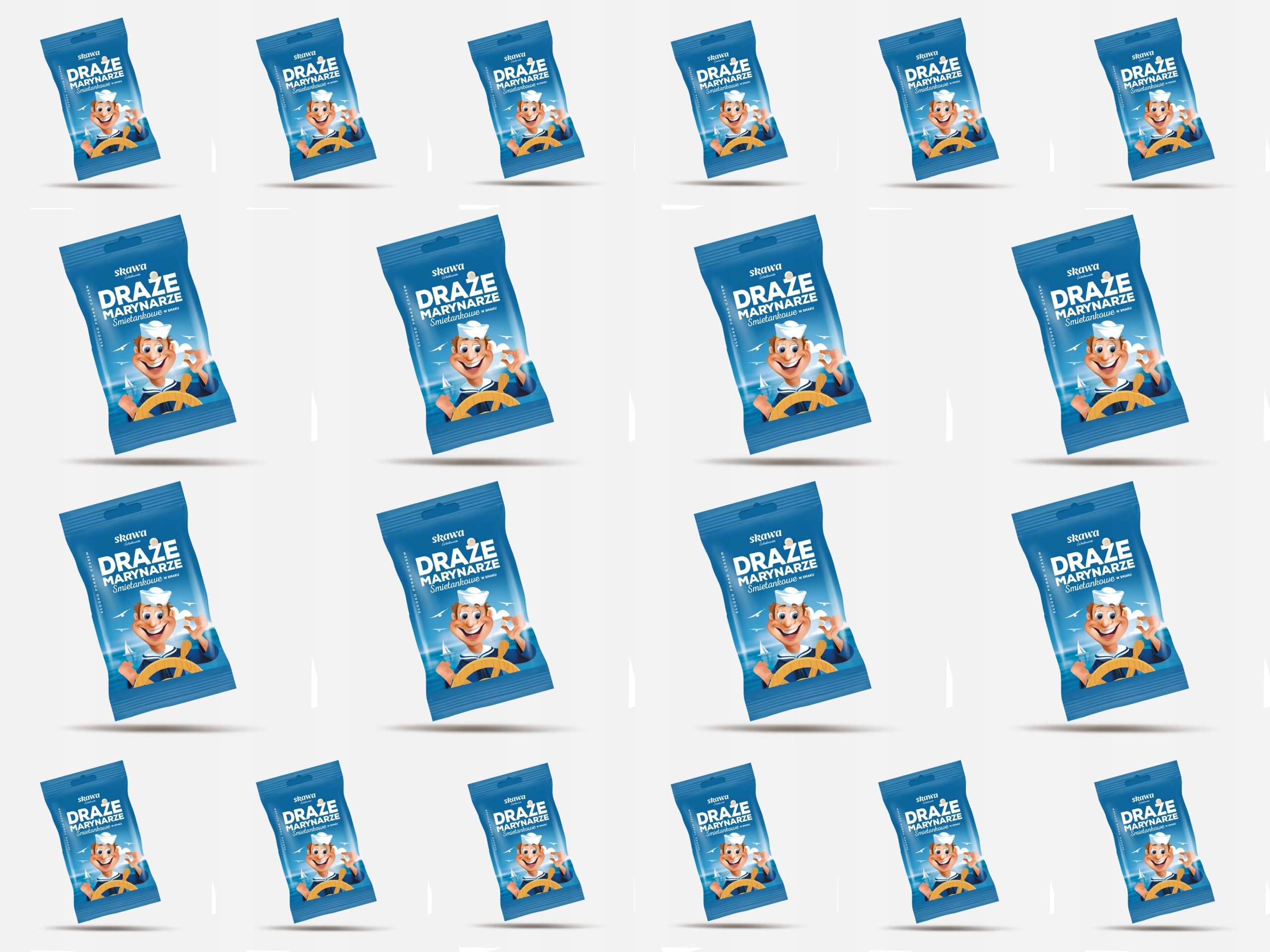 Levně Sada Dražé Námořníci Smetanové 70gx20 hráškové