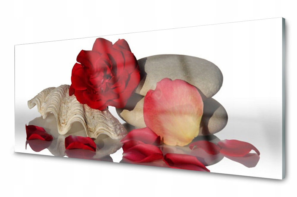

Panel szklany do kuchni Róże Płatki Martwa 125x50