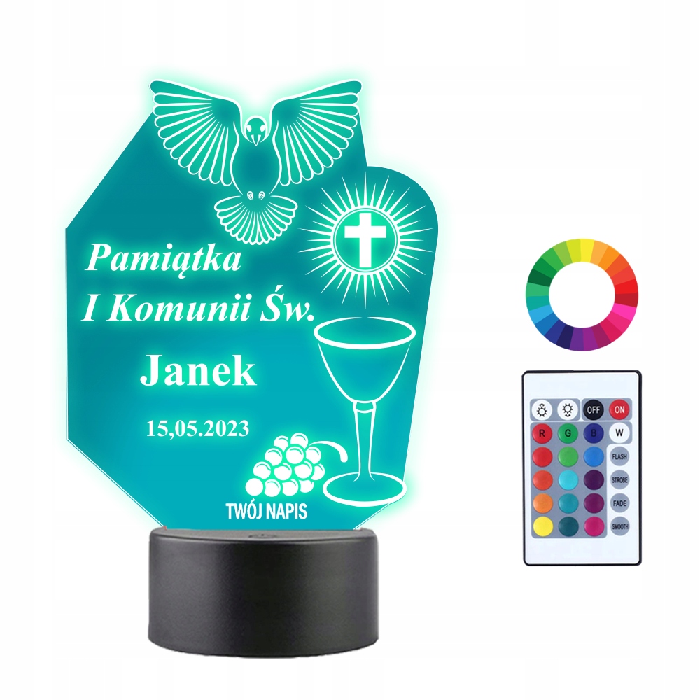 

Pamiątka Pierwszej Komunii Świętej Grawer