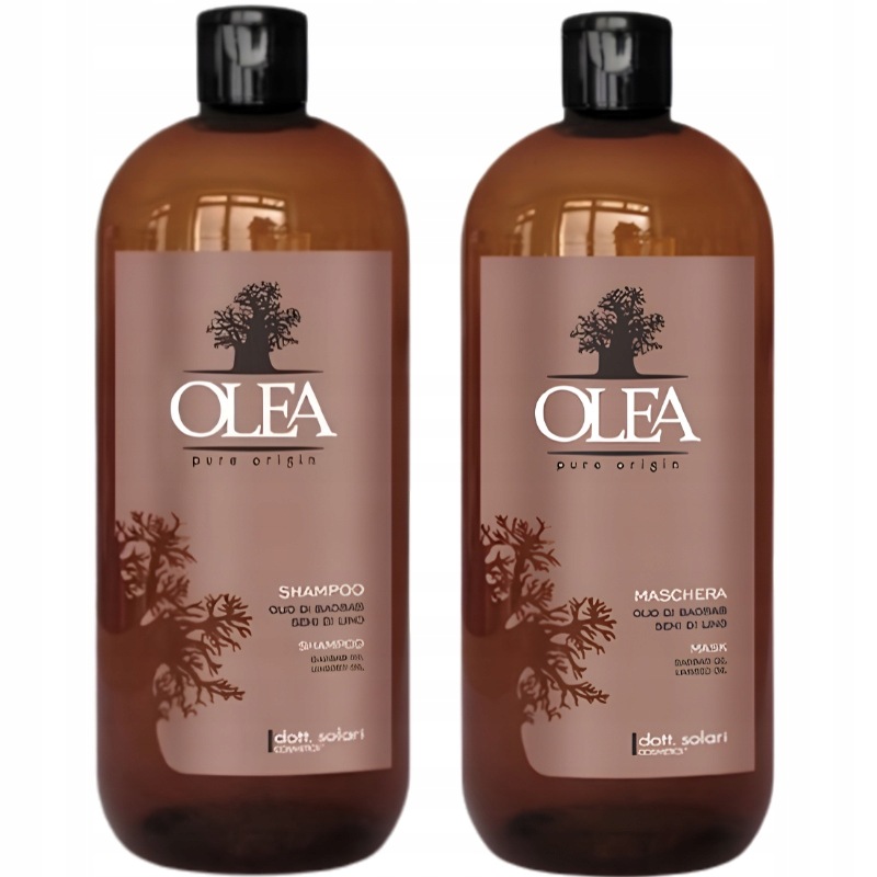 Šampon Maska s Baobabovým lineárním olejem Dott. Solari Olea 2x1000ML