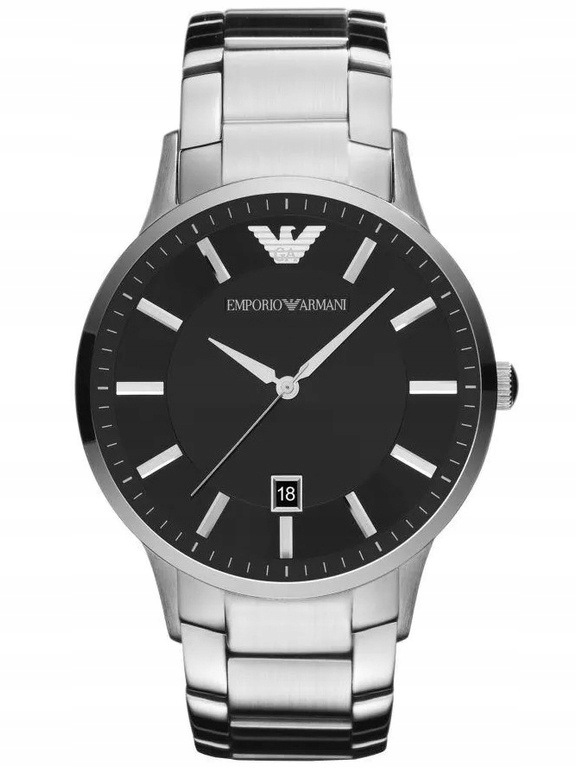Pánské Hodinky Emporio Armani AR2457 Stříbrný Náramek 50 M Pro Chlapce