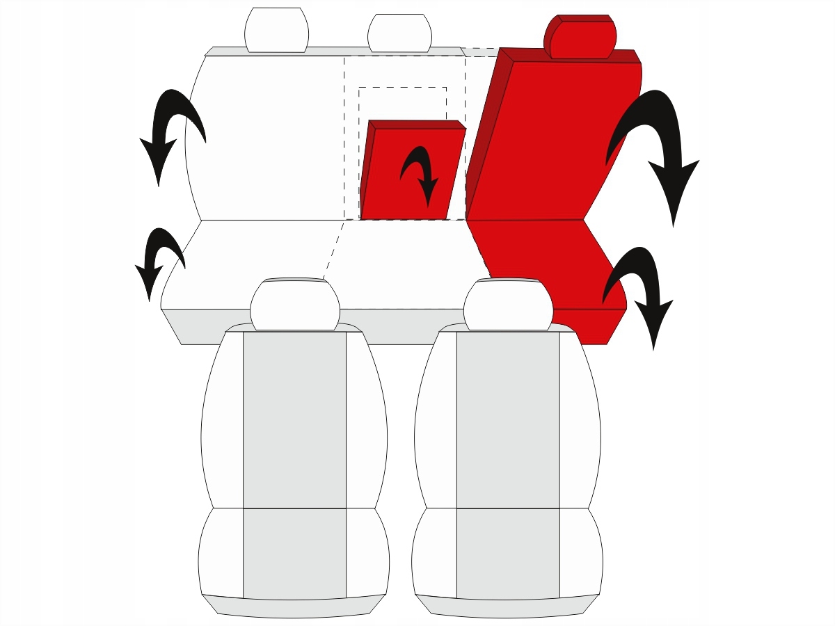 POKROWCE PREMIUM RENAULT LAGUNA MEGANE KANGOO CLIO SCENIC 1 2 3 Kolor czarny
