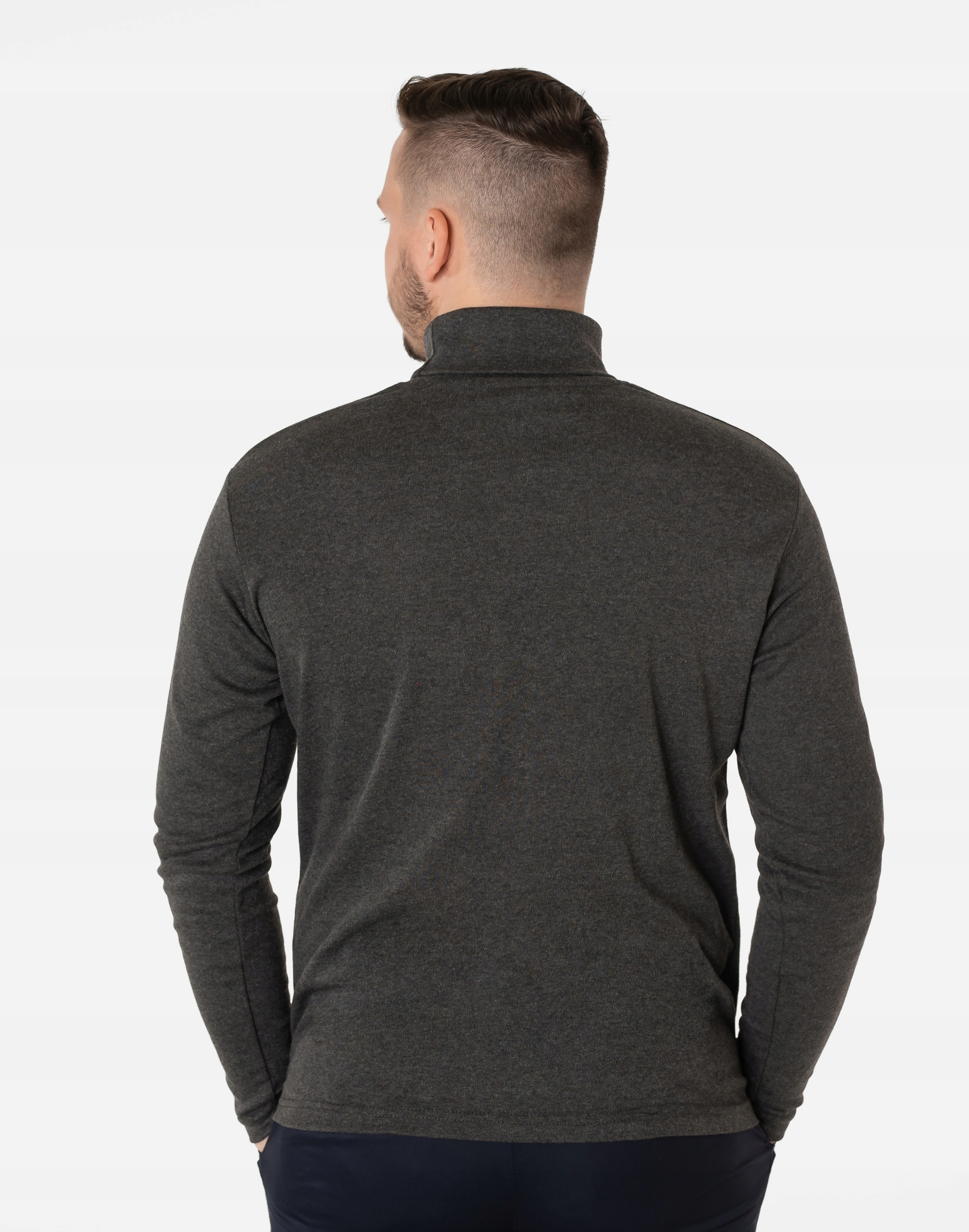 Golf Sweter Męski 100% Bawełniany Półgolf 5347-4 M Szerokość na dole produktu 52 cm