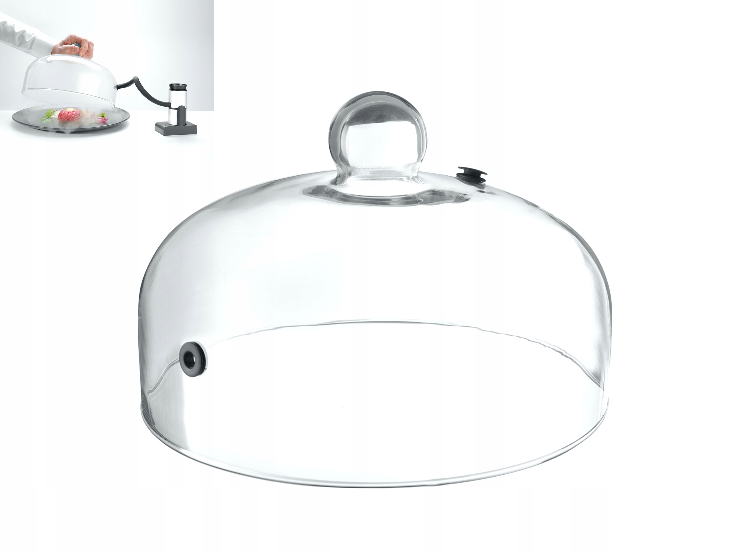 

Kopuła Szklana Do Aromatyzowania Potraw Szeroka