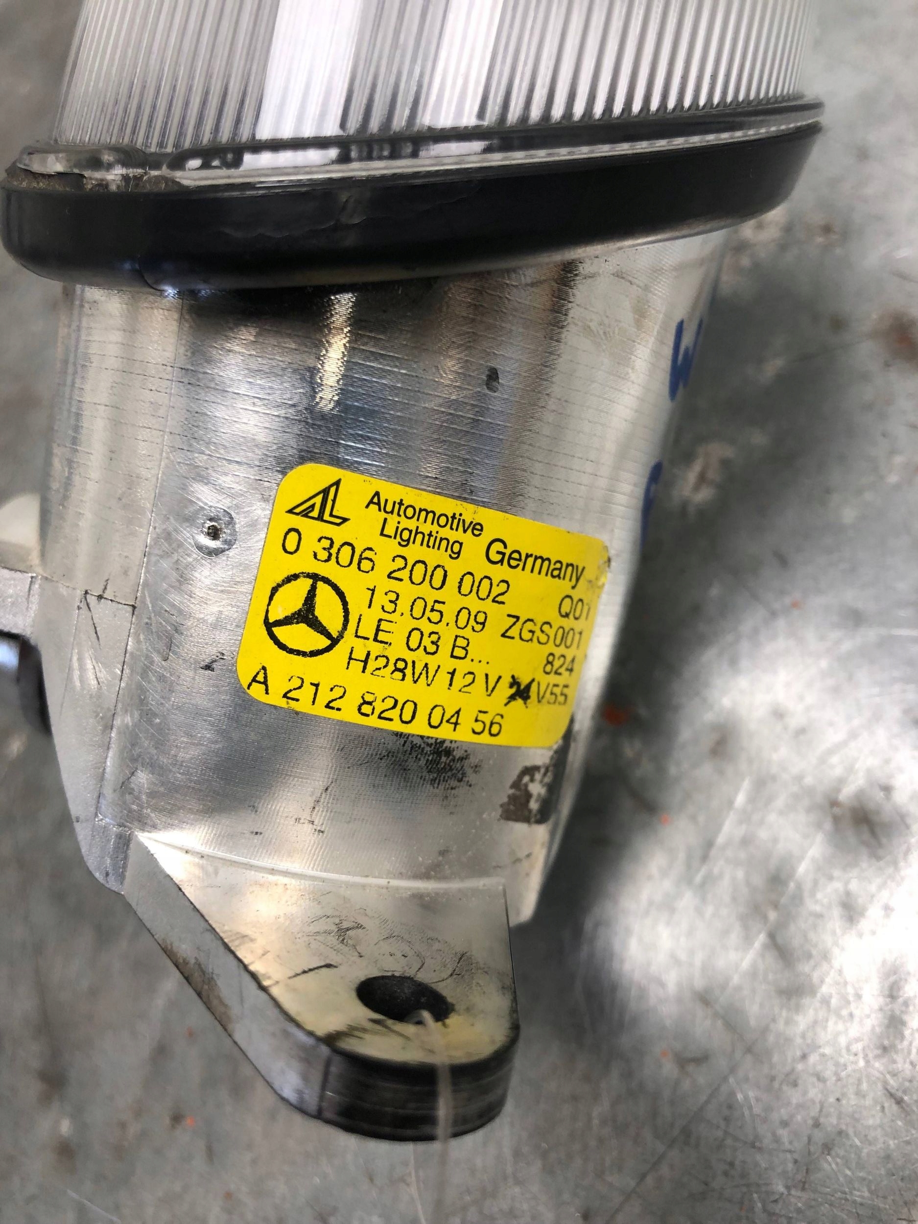 fog light right front MERCEDES W212 A2128200456