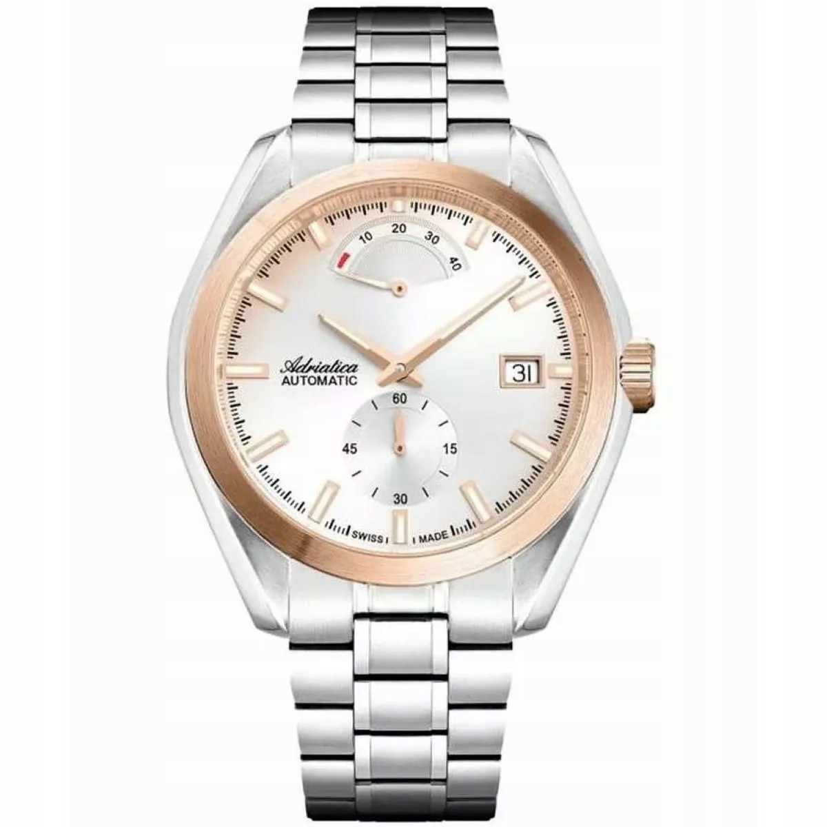 Adriatica Pánské Hodinky Automatic na stříbrném náramku A8350.R113A