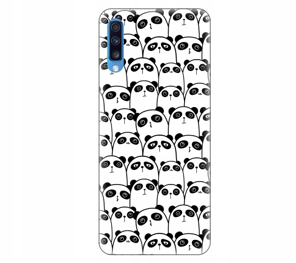 

Etui pokrowiec Samsung Galaxy A70 Pandy smieszne