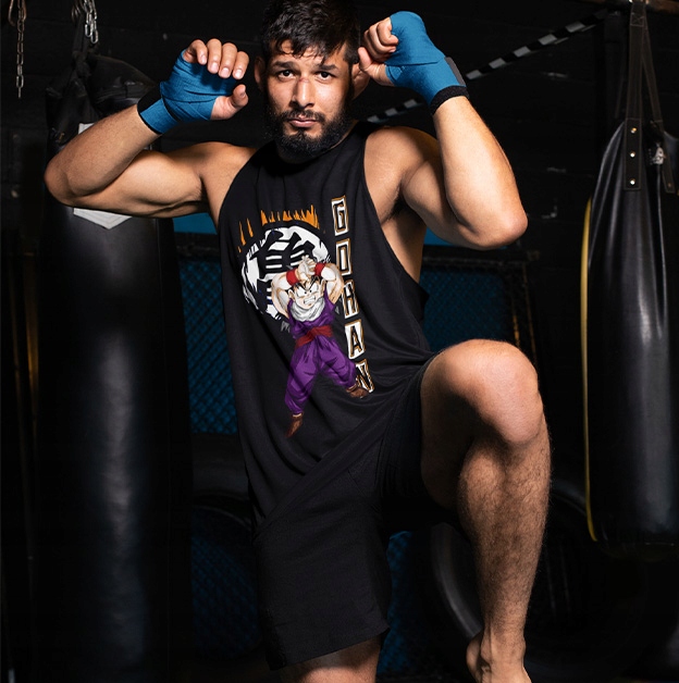 TANK TOP DRAGONBALL GOHAN KAME SENNIN Dekolt okrągły