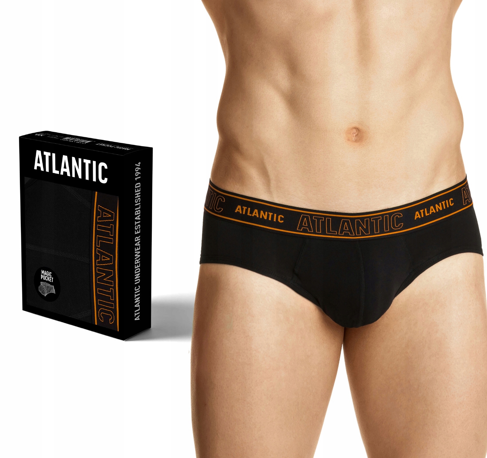 Pánské Slipy Atlantic Magic Pocket magická Kapsička Push-up XL