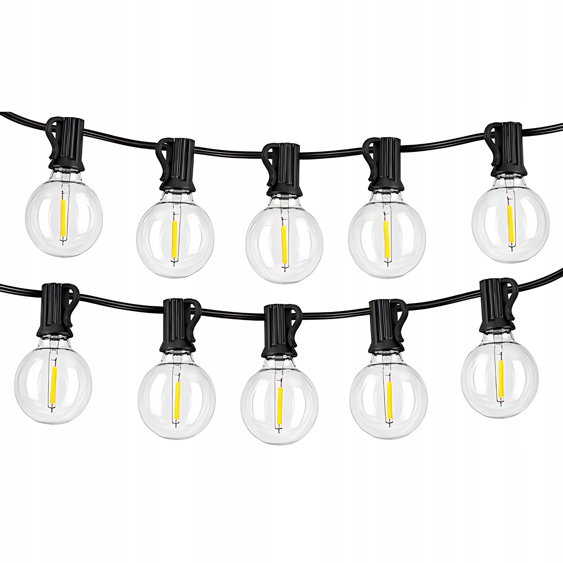 Zahradní světelná girlanda Led zahradní řetěz 20 m 20x E12 2700K IP44