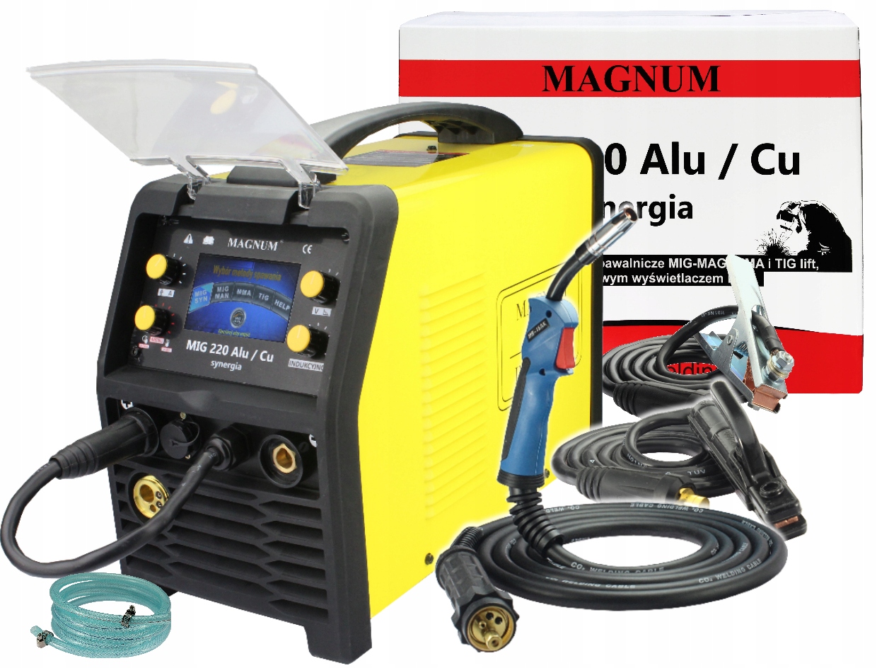 

Spawarka Migomat Mig 220 Alu Cu Synerg. Magnum Tig