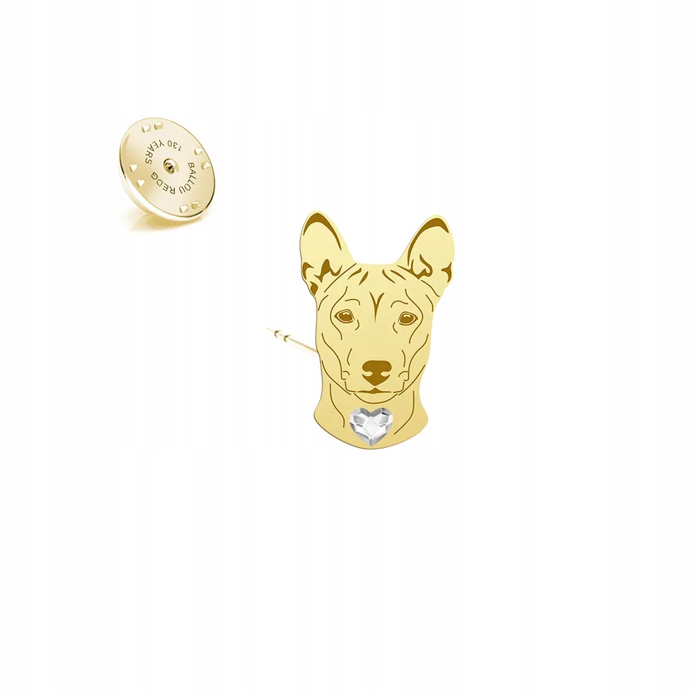 Odznak se psem plemene Basenji 925 Pin Dárek Šperky Dedikace Bonus