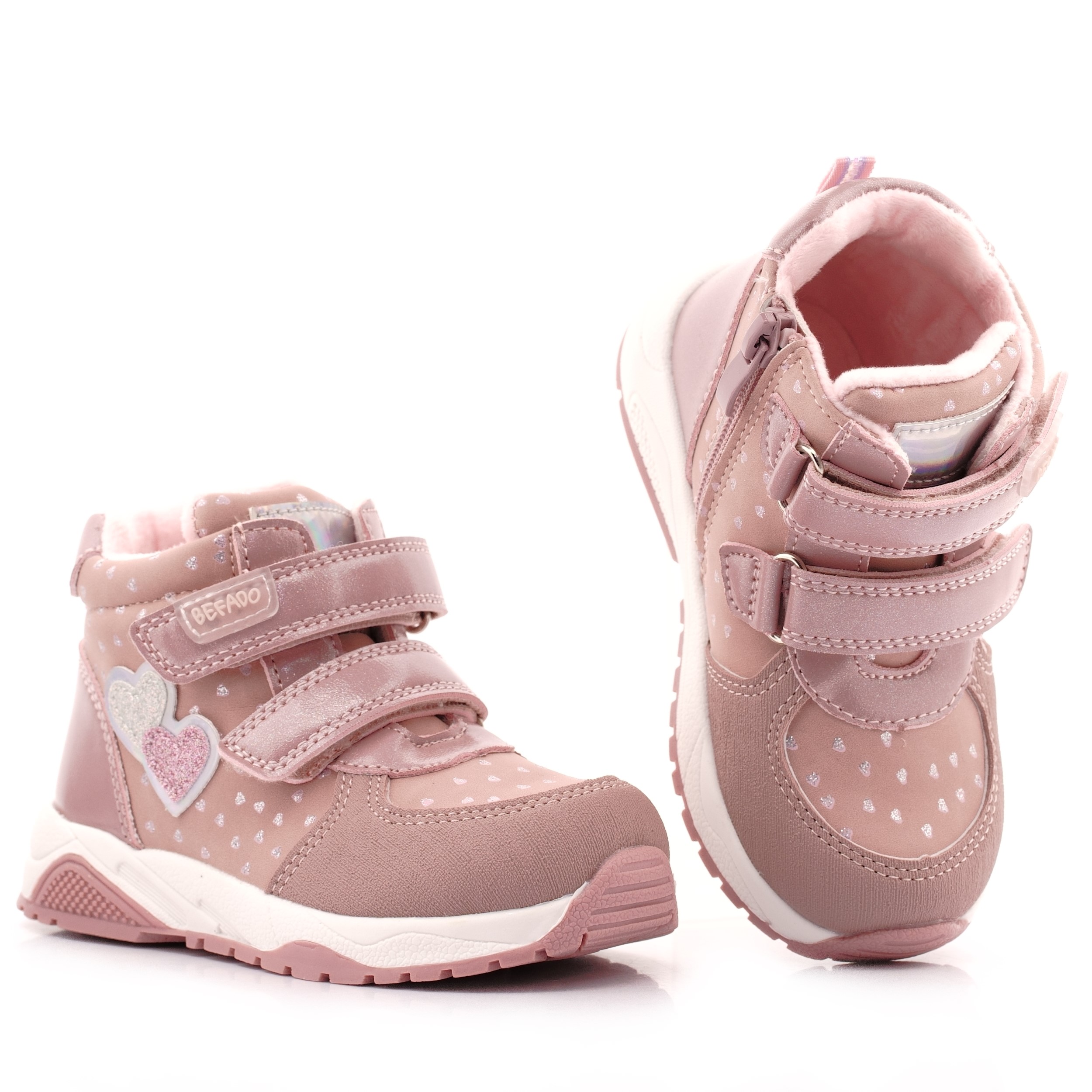 Befado Trzewiki Dziewczęce Barefoot Buty Zimowe Ocieplane 169BP050 24