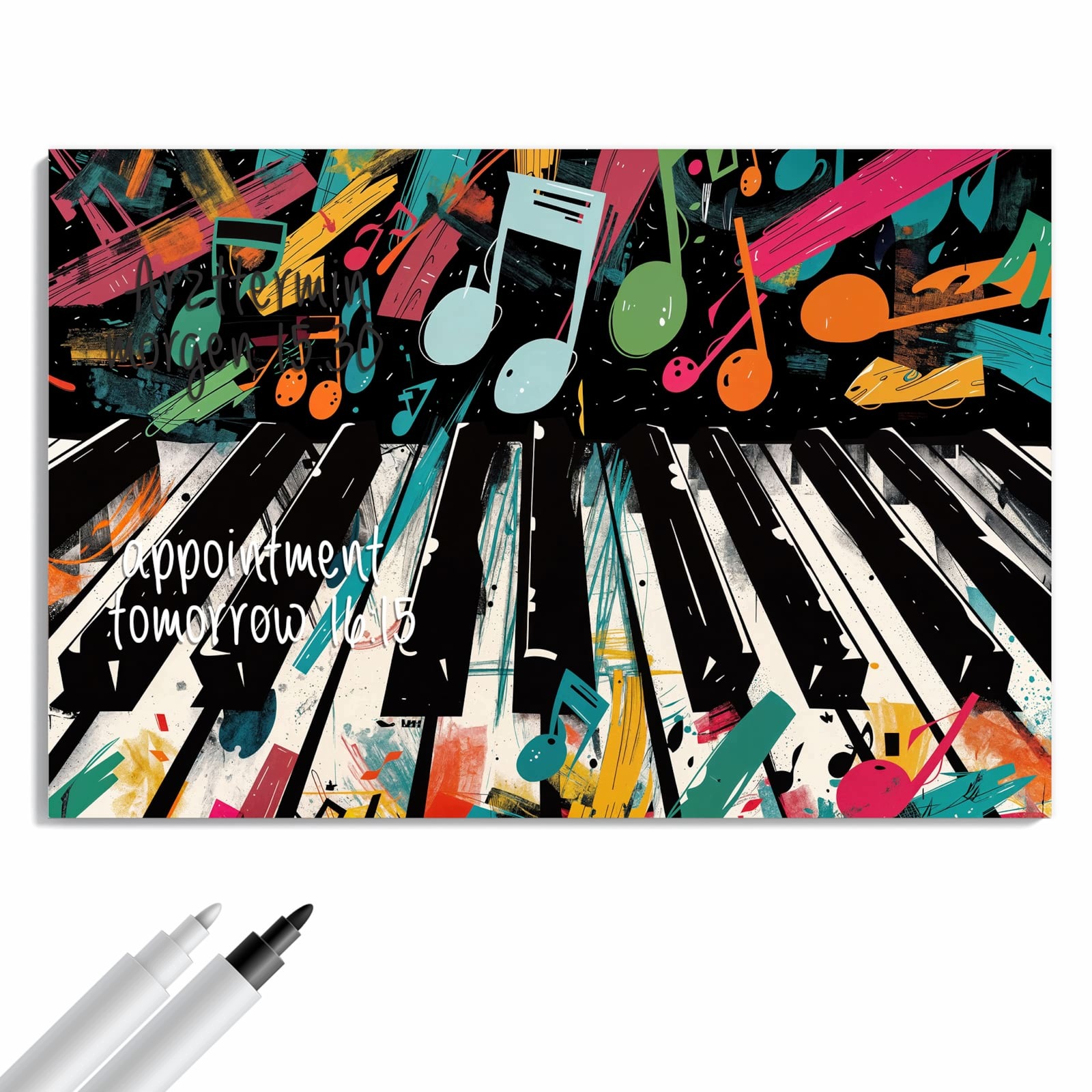 Magnetická tabule Nuty Klavír 60 × 40 cm