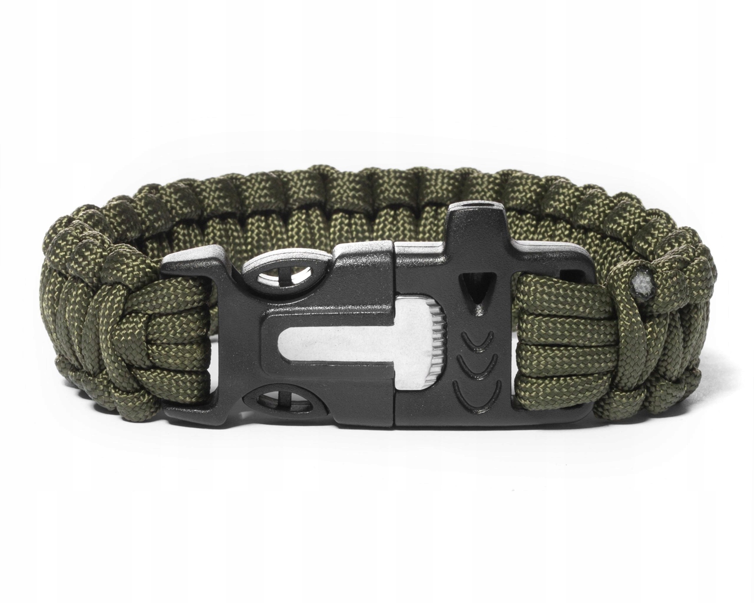 Bransoletka paracord 3w1 Army Green Dla Niego Mężczyzny Walentynki