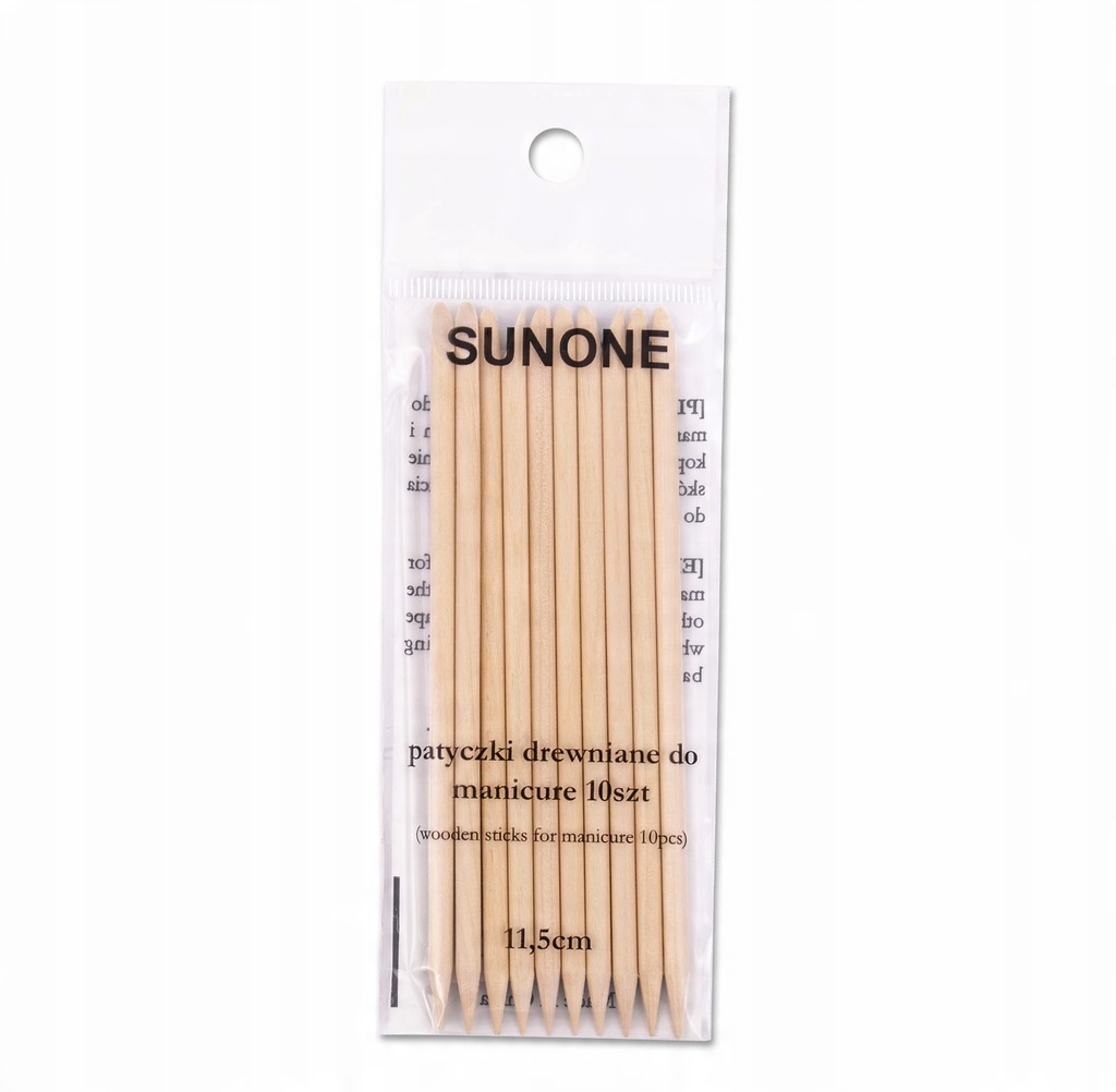 

10x Sunone Drewniane Patyczki Do Skórek Dwustronne